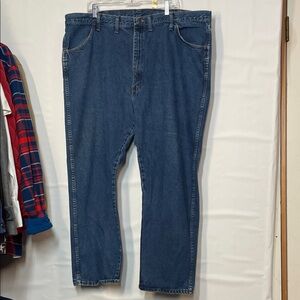 Rustler Men's Relaxed Fit Blue Jeans